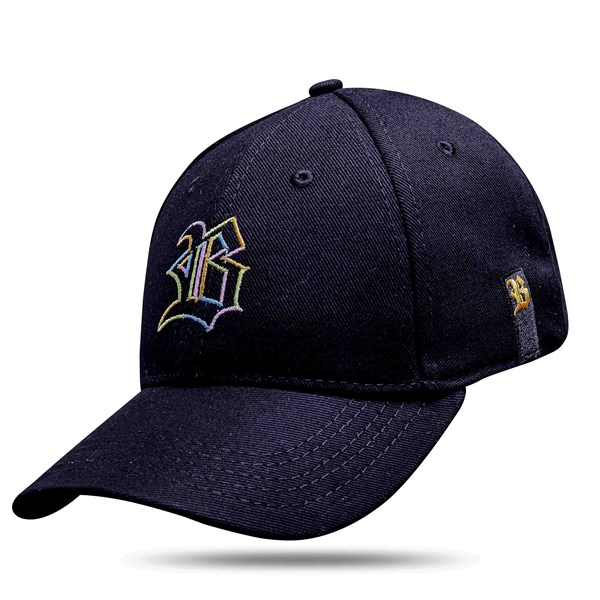 Boné Baseball Hard Hat Preto Logo Colorido