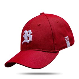 Boné Baseball Hard Hat Vermelho Logo Branco