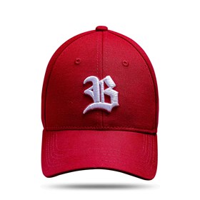 Boné Baseball Hard Hat Vermelho Logo Branco