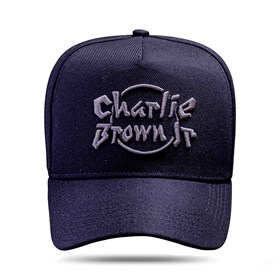 Boné Charlie Brown Jr - Logo CBJR Preto - Bandana