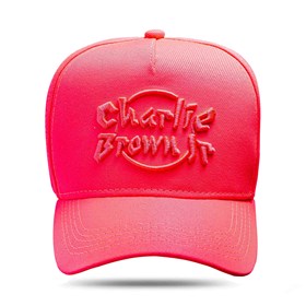 Boné Charlie Brown Jr - Logo CBJR Rosa Fluor