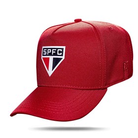 Boné São Paulo Fc - Cinco Pontas Snapback Vermelho - Blck Brasil