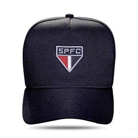 Boné São Paulo Fc -Tradicional Snapback Preto - Blck Brasil