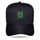 Boné Snapback Preto Logo B Verde Bandeira Contour Wings