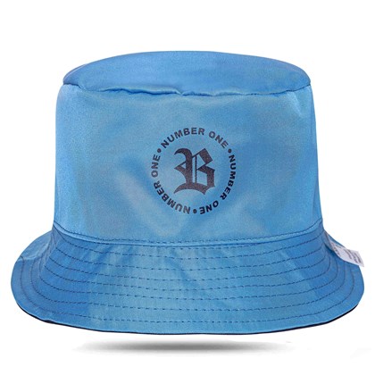 Bucket Hat Blck Dupla Face Azul/Preta