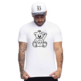 Camiseta Branca Logo Bear