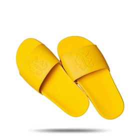 Chinelo Logo Escorrido Amarelo 2.0