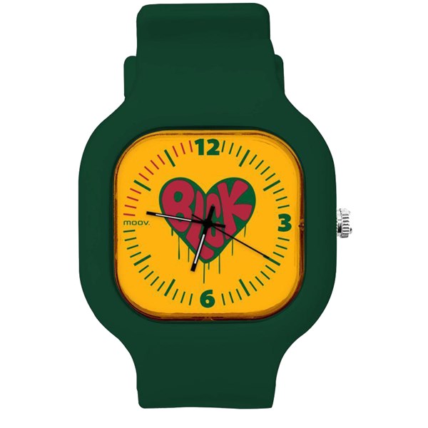 Relógio Blck Coração Verde