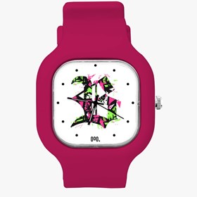 Relógio Blck Logo Graffiti Pink